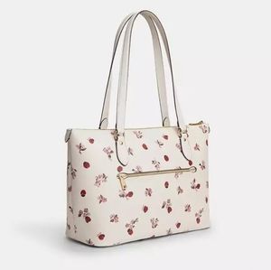 Gallery Tote With Ladybug Floral Print
